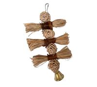 HOLIDYOYO Juguete para Pájaros de Ratán Colgante Bola Masticable Resistente para Loros y Periquitos para Diversión y Ejercicio Jaulas Pequeñas y Medianas