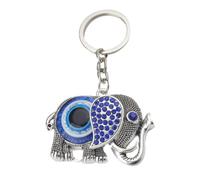 HOLIDYOYO Llavero con forma de elefante, colgante de mochila, accesorio para bolso con llave, metal, azul, 1 unidad, para llaves, decoración de pared, para seres queridos
