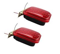 HOLIDYOYO Luz Trasera Antiniebla LED Roja para Camiones y Remolques con Marco de Hierro Leds Alta Luminosidad Fácil Instalación y Resistente para Seguridad Vial