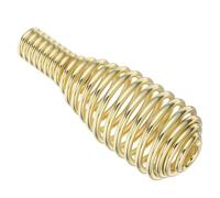 HOLIDYOYO Manija de Puerta para Estufa de Pellets y Leña de Acero Inoxidable Dorado Diseño Ergonómico y Resorte para Operación sin Esfuerzo en Chimenea