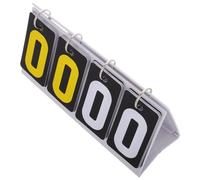 HOLIDYOYO Marcador Giratorio Portátil de Plástico Negro y Amarillo para Mesa, Pequeño y Ligero, Marcador Deportivo para Tenis de Mesa, Billar, Voleibol y Ping Pong, Contador Manual