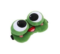 HOLIDYOYO Máscara para Dormir Ojos de Gel Diseño de Rana Divertida, Relieve de Presión Ocular y Ajuste Seguro para Uso en Interiores y Camping