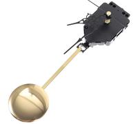 HOLIDYOYO Mecanismo de Reloj de Pared Péndulo Kit de Reemplazo Silencioso de Plástico Movimiento de Balanceo DIY Partes del Reloj para Reparación y Manualidades Accesorio Completo Negro