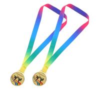 HOLIDYOYO Medallas de Victoria Taekwondo 2 Medallas Metálicas para Premiar Participación Trofeos para Escuelas y Fiestas Deportivas