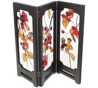 HOLIDYOYO Mini Biombo Decorativo para Mesa Biombo Oriental Clásico de Escritorio Separador de Ambientes para Casa Estudio Dormitorio Decoración de Arte Chino