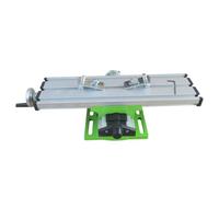 HOLIDYOYO Mini Mesa de Trabajo para Fresadora con Abrazaderas Ajustables Mesa Cruzada de Aluminio para Taladro de Banco Resistente y Precisa para Bricolaje y Taller Compatible con Taladros