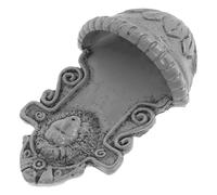 HOLIDYOYO Miniatura de Jardín León Cabeza Decoración de Pared Artística Adorno Compacto para Casa de Muñecas y Oficina Estatua Simbólica Resistente y Detallada Accesorio Vintage para Escena