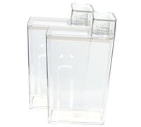 HOLIDYOYO Paquete de 2 Cubos para Detergente Polvo Transparentes Contenedores Rellenables de Gran Capacidad para Almacenamiento de Loción Ideales para Uso Doméstico y Lavandería