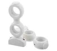 HOLIDYOYO Paquete De 2 Soportes de Varilla Romana de Madera Maciza, 2 Piezas, para Barra de Cortinas de Ventana, Montaje en Pared, para Dormitorio, Sala de Estar y Cocina