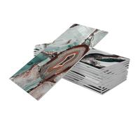 HOLIDYOYO Pegatinas Adhesivas de Espuma Impermeables para Pared y Azulejos Tamaño 4X8 Pulgadas 16 Piezas Autoadhesivas para Baño Cocina y Dormitorio Resistentes al Agua y Reutilizables