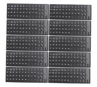 HOLIDYOYO Pegatinas Ideales y de Pegamento Oficina para Residuo Hogar Español PVC, 10 Piezas sin Teclado Estudiantes y Usuarios de Idiomas Extranjeros