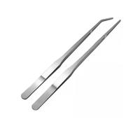 HOLIDYOYO Pinzas de Acero Inoxidable para Reptiles 2piezas, Clip Seguro para Alimentar Serpientes y Limpieza en Terrarios, Accesorio Práctico Color Plata