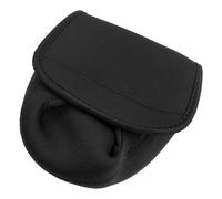 HOLIDYOYO Protector para Carrete de Pesca Baitcasting Funda Gruesa de Neopreno Resistente Estuche Almacenamiento para Aparejos Pesca Mar Protección contra Arañazos y Corrosión Negro Grande
