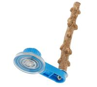 HOLIDYOYO Puesto de pájaros Juguete Puente Colgante de Troncos de Loros Jugar Paloma transatlántico Rata ventosas batom Percha para pájaros Resistente a mordeduras Percha de Loro el plastico