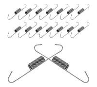 HOLIDYOYO Resortes de Repuesto y Elasticidad Mejorada 20 Piezas para Sillón Reclinable con Gancho Largo de Acero Plata, 98x11x1,4mm, Soporte Preciso para Reparación Hogar