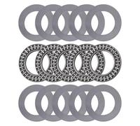 HOLIDYOYO Rodamientos Axiales Planos de Agujas Metálicos 5 Piezas 25X42X4 MM Rodillo de Empuje Alta Precisión para Aplicaciones Industriales y Maquinaria