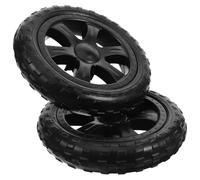 HOLIDYOYO Ruedas de Repuesto para Carrito de Supermercado Plegable 2 Piezas Ruedas Rodantes de Plástico Resistente para Carro Utilitario Recambio Compatible para Compras y Lavandería