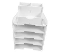 HOLIDYOYO Soporte De Escritorio para Expositor De Folletos Organizador De Archivos Fácil De Limpiar Resistente