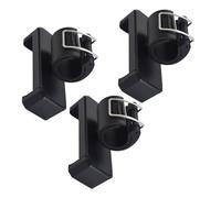 HOLIDYOYO Soporte para Teléfono Cierre de Seguridad Pinza para Teléfono Selfie Negro Clip Compacto para Paquete de 3 Unidades Compatible Palos Selfie y Uso Exteriores