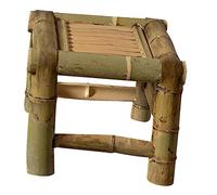 HOLIDYOYO Taburete De Bambú Vintage para Baño Infantil y Lavandería Asiento Natural y Diseño Retro para Uso Casa Estilo Multifuncional Dimensiones