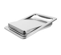 HOLIDYOYO Tapa Abatible Inoxidable para Basurero Empotrado Diseño Compacto para Cocina y Oficina de Limpiar y Ahorrar Espacio para Uso Hogar y