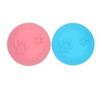 HOLIDYOYO Tapas de Silicona para Latas de Comida de Mascotas 2 Piezas 1 Rosa 1 Azul Sellado Hermético Flexible Accesorios para Perros y Gatos Conserva Frescura y Evita Olores