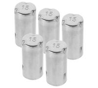 HOLIDYOYO Tapas Metálicas para Tubos de Ensayo 15 MM de Acero Inoxidable 304 Cubiertas Protectoras Resistentes Corrosión Set de 5 Piezas para Uso en Laboratorio y Experimentos Científicos