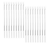 HOLIDYOYO Tenedor de Acero Inoxidable para Mariscos 24 Piezas, Herramienta Multifuncional para Pelar Cangrejo y Langosta, Utensilios de Cocina Pequeños para Fruta y Mariscos, Uso Doméstico