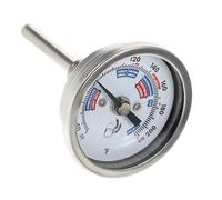 HOLIDYOYO Termómetro de Vino Inoxidable con Clara y Precisa para Control de Temperatura Elaboración de Vino para Uso Profesional y Reutilizable y Duradero