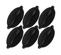 HOLIDYOYO Tiradores Autoadhesivos para Armarios 6 Piezas Pomos Adhesivos para Puertas de Vidrio Manijas sin Taladro Color Negro Ideales para Puertas Correderas Ventanas y Muebles