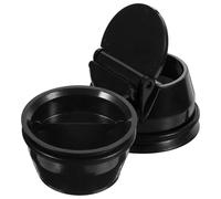 HOLIDYOYO Válvula Antirretorno para Desagüe de Piso 48 MM ABS Negro Filtro Antirretorno 2 Piezas para Cocina Baño y Ducha Accesorio Antipolvo y Antiolor para Drenaje de Suelo