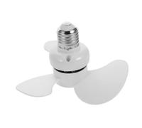 HOLIDYOYO Ventilador De Techo Colgante: E27, Potente Y Silencioso, Ideal Para Un Sueño Relajante Y Un Entorno De Trabajo, Blanco, 14 Cm