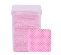 Holigie 200pcs Lint Nail Wipes, Efficient Cleaning Eyelash Extension Glue Wipes For Eyelash Extensions Nails Lash Glue (Pink)