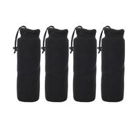Holigie 4PCS Fundas para Parachoques de Barcos, 15x51cm Fundas Protectoras para Parachoques Marinos de Protección Fuerte Elásticas de Punto Negro, Estilo de Tubo con Ojales Dobles y