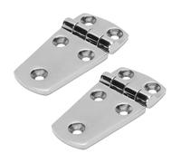 Holigie Bisagras Laterales Cortas Compensadas de 2 uds, bisagra de Barco SS de 2,95x1,49 Pulgadas para Puerta de gabinete RV