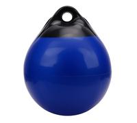 Holigie Boat Buoy Float, Inflatable PVC Mooring Buoy and Boat Bumper, Round Floating Ball for Yacht and Boat Docking in Black and Blue (A25)