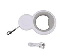 Holigie Correa retráctil para Perro: 360°, sin luz LED y Soporte para Bolsa para excrementos, Cuerda de Nailon Resistente para Perros medianos de hasta 30 kg para Caminar por la Noche