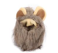 Holigie Kitten Lion Hat,Lion Mane Wig for Cats and PuppiesAdjustable Pet Role Play Costume Kitten Costume for Halloween Christmas Cat Birthday Part (M)