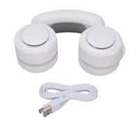 Holigie Ventilador de cuello portátil Recargable 3 velocidades ventilador personal de ventas de refrigeración de semiconductores de batería tranquila para viajar en casa al aire libre (Blanco)