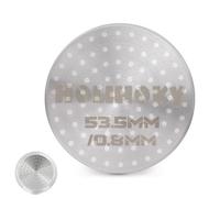 HOLIHOKY Puck Screen 54 mm, 0,8 mm de grosor, colador de café expreso con caja de almacenamiento acrílico, reutilizable para portafiltros Sage 54 mm, acero inoxidable 304, doble filtro