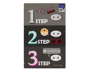 Holika Holika - 3 Step Strong Estuche Mascarillas con Carbón Activo 9 g unisex