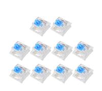 holilest 10Pcs Interruptor de Teclado mecánico de 3 Pines Azul para Cherry MX Keyboard Tester Kit