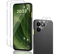 Holilo 2+2 Piezas para Fairphone 6 Protector de Pantalla Cristal Templado + Protector cámara,Vidrio Templado Anti-Arañazos Sin Burbujas Glass Protector