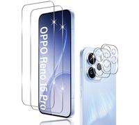 Holilo 2+2 Piezas para OPPO Reno 15 Pro Protector de Pantalla Cristal Templado + Protector cámara,Vidrio Templado Anti-Arañazos Sin Burbujas Glass Protector