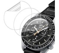 Holilo 3 Piezas Protector Pantalla para Omega X Swatch BIOCERAMIC MOONSWATCH 32mm, Anti-Arañazos 9H Dureza Anti-Huella Sin Burbujas 3D Cobertura Película Protectora de Cobertura