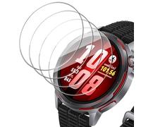 Holilo 4 Piezas Protector Pantalla para Huawei Watch GT Runner 2, Anti-Arañazos 9H Dureza Cristal Templado Anti-Huella Sin Burbujas Cobertura Película Protectora de Cobertura