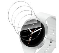 Holilo 4 Piezas Protector Pantalla para Samsung Galaxy Watch 8 40mm, Anti-Arañazos 9H Dureza Cristal Templado Anti-Huella Sin Burbujas Cobertura Película Protectora de Cobertura