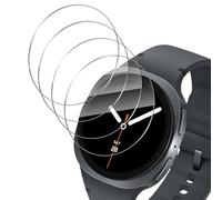 Holilo 4 Piezas Protector Pantalla para Samsung Galaxy Watch 8 44mm, Anti-Arañazos 9H Dureza Cristal Templado Anti-Huella Sin Burbujas Cobertura Película Protectora de Cobertura