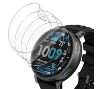 Holilo 4 Piezas TPU Protector de Pantalla para Amazfit Active MAX, 9H Dureza Anti-Arañazos Anti-Huella Sin Burbujas 3D Cobertura Película Protectora de Cobertura