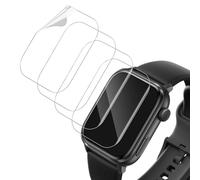Holilo 4 Piezas TPU Protector de Pantalla para Ice-Watch Ice Smart Junior 3.0, 9H Dureza Anti-Arañazos Anti-Huella Sin Burbujas 3D Cobertura Película Protectora de Cobertura